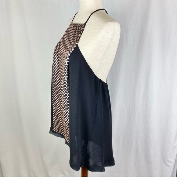 NWOT Analili Sequin Halter Top - Picture 2 of 5